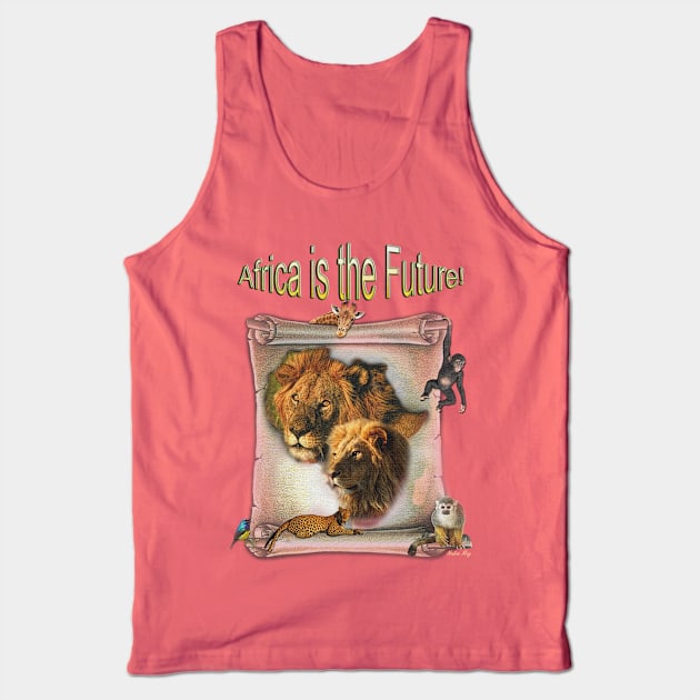 African Animals Tank Top by Just Kidding by Nadine May